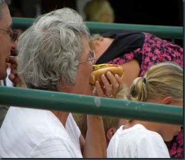 eating hot dog (2) eating hot dog (2)