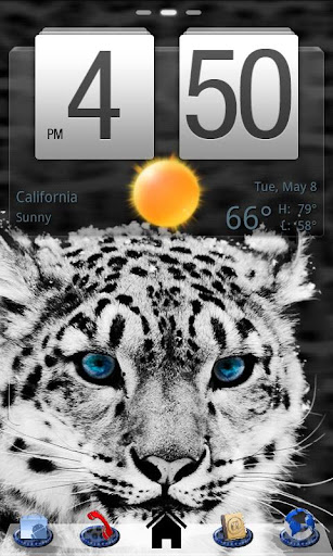 Snow Leopard Theme GO Launcher