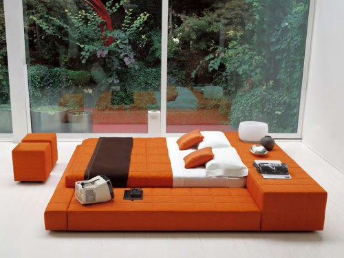 Bed for Middle Room Design Ideas