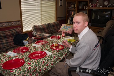 christmas - lunch dan all alone