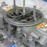 Carb put together. You can see I removed an unused vaccuum port and put in a 1/8 NPT set screw in its place as a plug.