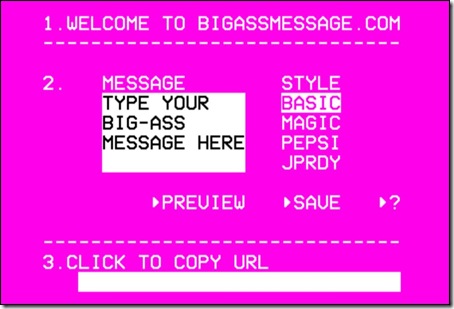 BigAssMessage