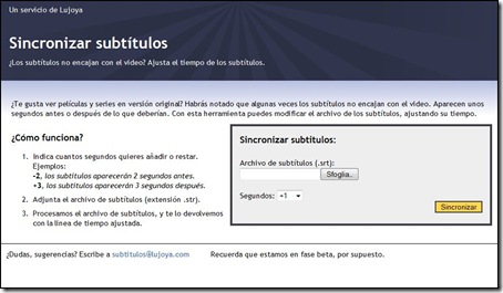 sincronizar subtitulos