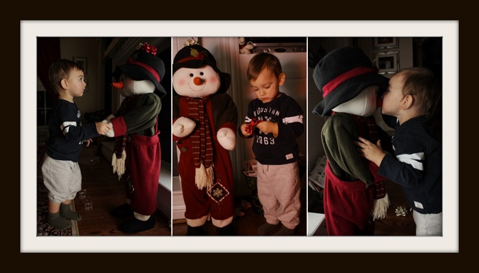 Snowman collage