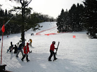Beautiful weather came out for our Saturday ski ....