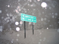 Getting the white-out in Findley Lake