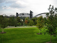 Park and Old Railroad Bridge @ the Clinton LIbrary