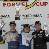 Siegerehrung Rennen 2 Trophy (v.l).2.  Mika Vahamaki (FIN) ADRF Dallara F 304	Opel1. Sergey Chukanov (UKR) ArtLine Engineering Arttech F24	Opel3. Luca Iannaccone (ITA) Rhino's Leipert Motorsport Dallara F 304 Opel