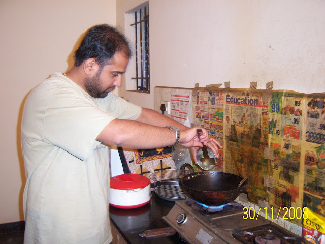 Adding Ginger garlic and green chilies