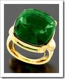 Green Headlight Ring by Kenneth Jay Lane