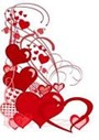 illustration-of-valentine-hearts-on-white