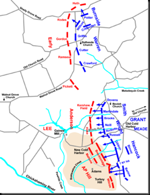 Map of June 3rd Assault