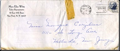 Mary Ellen White-Envelope-1964