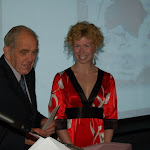 Jack Oudemans presents Bronwyn Gallagher the 2010 Nel Oudemans Award Jack Oudemans presents Bronwyn Gallagher the 2010 Nel Oudemans Award