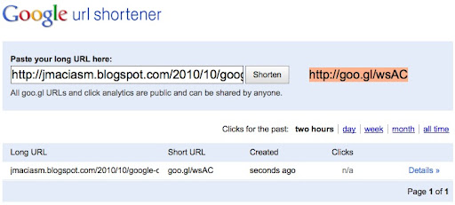 Google Url Shortener
