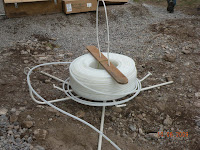 This de-coiler makes it easy to relay the radiant piping along the floor.
MVG
