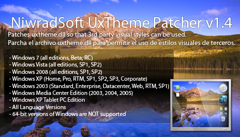 NiwradSoft Uxtheme Patcher