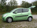 Den nye flotte grønne Suzuki Splash 1.2