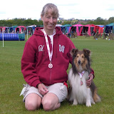 En stolt ekvipage efter præmieoverrækkelse - Maxi Zoo Cup, 1. afdeling, maj måned