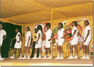 Platoon Representatives posing during the Beauty Contest Platoon Representatives posing during the Beauty Contest
