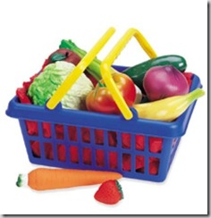 LER7222 fruit and vegetables in basket LER7222 fruit and vegetables in basket