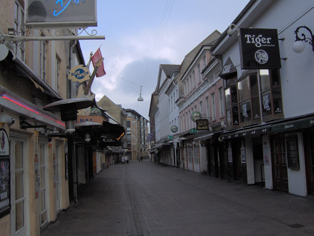 Calle de los bares en Aalborg