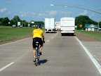 Danny Biking During Police Escort