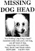 Missing dog head - Ling-Ling very good dog. Very much want head return.