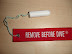Tampon - Remove before dive.