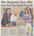 Simpson marriage - The Simpsons fans who married Springfield style.