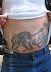 Monkey tattoo - Now that's one to show your grandchildren.