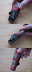 Burned plastic - Siemens phone battery exploded.
