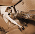 50's car phone - Futuristic poster from the past century.