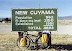 New Cuyama - This is real sign for a real town in California. A town with a sense of humor.