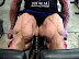 Extreme bodybuilding - His legs are slowly turning into ugly muscled balloons.