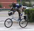 Cool bike mod - By the looks of the socks and sandals he just killed a nurse.