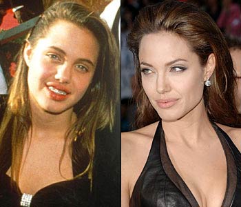 Angelina Jolie - Forgotten pictures of popular people - just a simple kid from school in 1988.