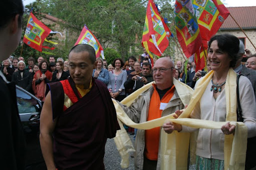 Arrival of Sakyong Mipham Rinpoche and Khandro Tseyang -(c) Helen Vink