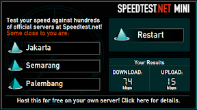 speedtest yang bisa kita install di server kita sendiri