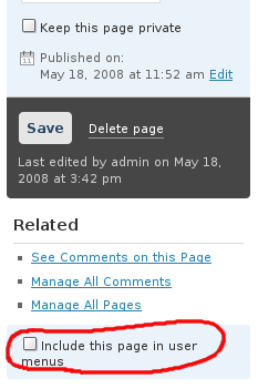 worpress exclude pages