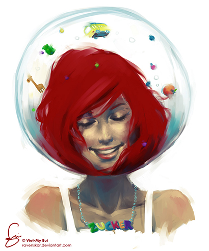 Illustrations by Viet-My Bu fishbowl by ravenskar Amazing Illustrations by Viet My Bui