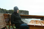 Excellent seafood soup with stunning views. Too bad it was wet and windy and we had to eat indoors.