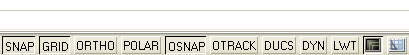 AutoCAD 2008 Status Bar