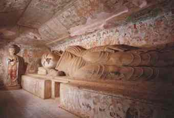 Reclining Buddha, Mogao Grottoes 