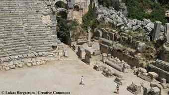 The theatre at Myra The theatre at Myra