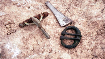 6th century artifacts from earlier excavations in Valjala.  6th century artifacts from earlier excavations in Valjala.
