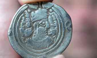 One of the silver coins found in a field near Anklam  One of the silver coins found in a field near Anklam