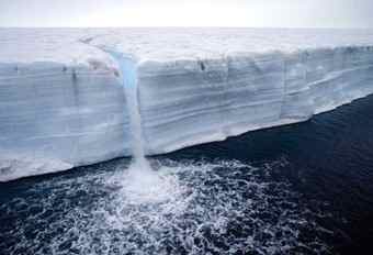 Arctic ice is melting at near-record levels.  Arctic ice is melting at near-record levels.