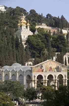 Church of Gethsemane at the foot of the Mount of Olives 