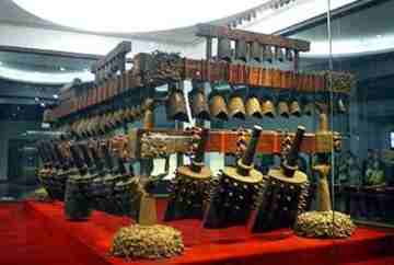 Pride of place: Zeng-hou Yi’s magnificent set of 65 bronze bianzhong chime bells, weighing a total of over 2,500kg, were played during rituals and ceremonies. Pride of place: Zeng-hou Yi’s magnificent set of 65 bronze bianzhong chime bells, weighing a total of over 2,500kg, were played during rituals and ceremonies.